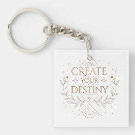 Create Your Destiny Elegant Minimalist キーホルダー