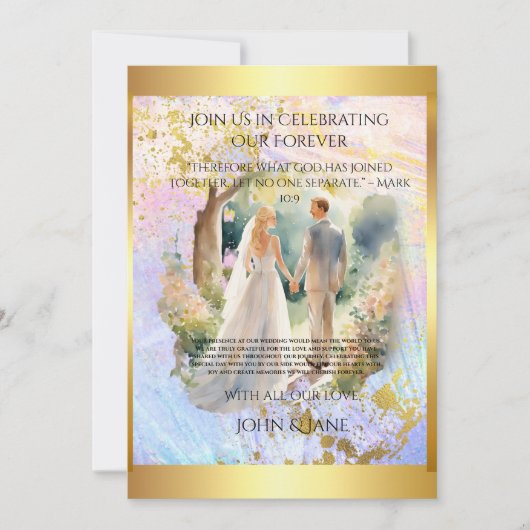 Create Your Dream Wedding Cards: Fully Editable & シーズンカード (正面)