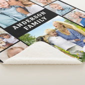 Create Your Family Photo Collage Unique 12 Picture シェルパブランケット (3/4)