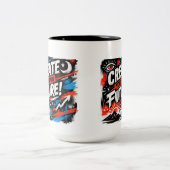 Create Your Future Motivational Mug Dream Big Now ツートーンマグカップ (中央)
