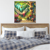 Create Your Happy Place – 静かな自然 キャンバスプリント (インサイチュ (寝室))