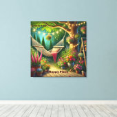 Create Your Happy Place – 静かな自然 キャンバスプリント (インサイチュ (ウッドフロア))