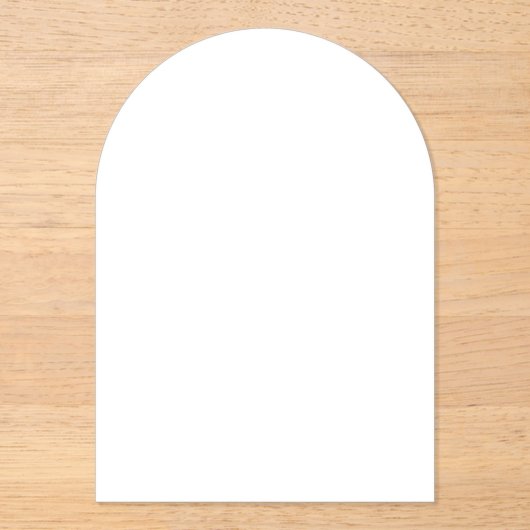  Create Your Own アクリル招待状 (正面)