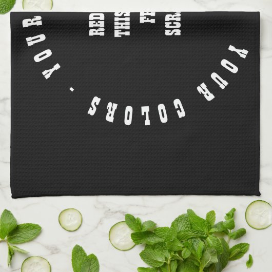 Create Your Own キッチンタオル (折り畳み)