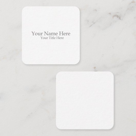 Create Your Own スクエア名刺 (正面/裏面)