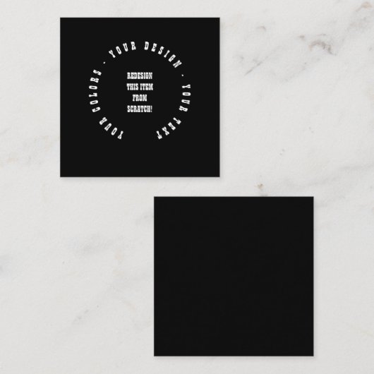 Create Your Own スクエア名刺 (正面/裏面)