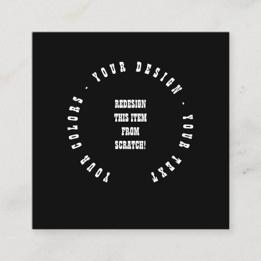 Create Your Own スクエア名刺 (正面)