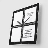 CREATE YOUR OWN スクエア壁時計 (傾斜)