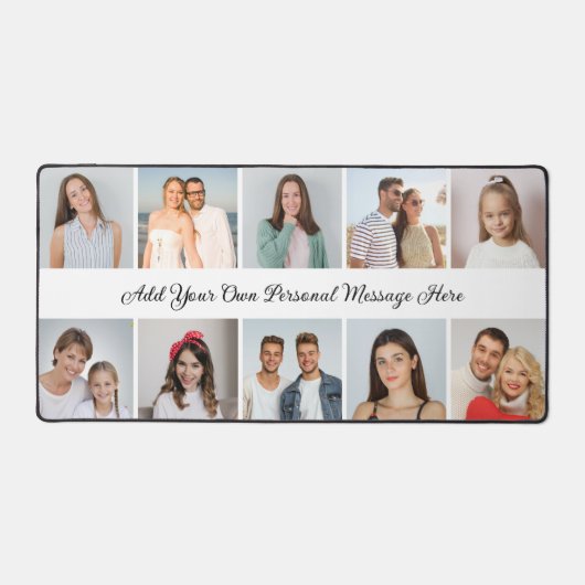 Create Your Own 10 Photo Collage Desk Mat デスクマット (正面)