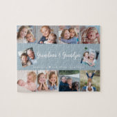 Create Your Own 10 Photo Grandparents Modern  ジグソーパズル (横)