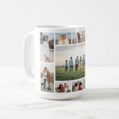 Create Your Own 11 Photo Collage コーヒーマグカップ (正面左)