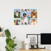 Create Your Own 11 Photo Collage  ポスター (ホームオフィス)