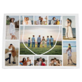 Create Your Own 11 Photo Collage ラージペーパーバッグ (正面)
