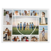 Create Your Own 11 Photo Collage ラージペーパーバッグ (裏面)