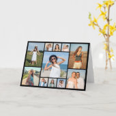 Create Your Own 11 Photo Collage Folded カード (黄色い花)