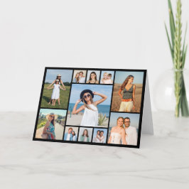 Create Your Own 11 Photo Collage Folded カード