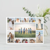 Create Your Own 11 Photo Collage Greeting カード (スタンド正面)