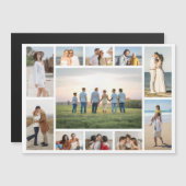 Create Your Own 11 Photo Collage Magnetic Card (正面/裏面)