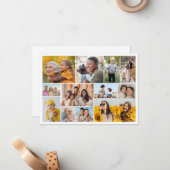 Create Your Own 12 Photo Collage ノートカード (正面/裏面インサイチュ)