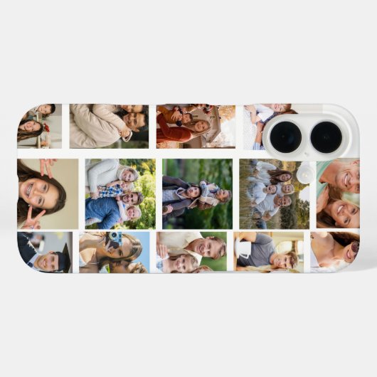Create your Own 14 Photo Collage Case-Mate iPhoneケース (裏面 (横))