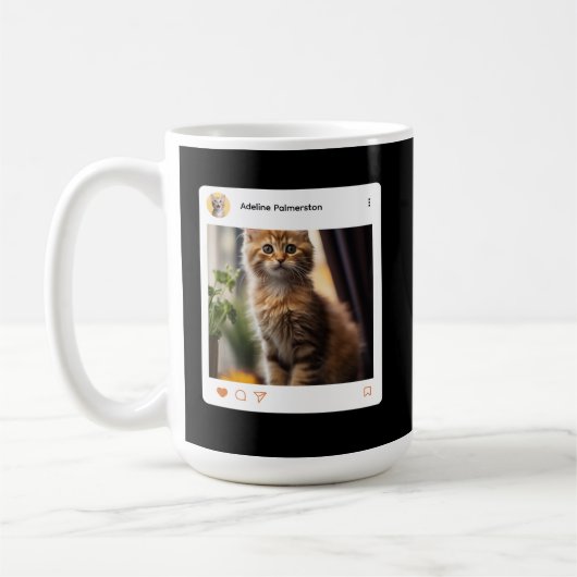Create Your Own 15oz Two Tone Coffee Mug コーヒーマグカップ (左)