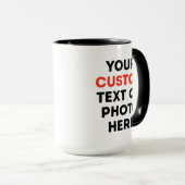 Create Your Own 15oz Two Tone Coffee Mug マグカップ (正面右)