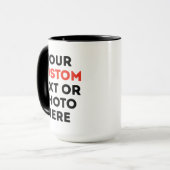 Create Your Own 15oz Two Tone Coffee Mug マグカップ (正面左)