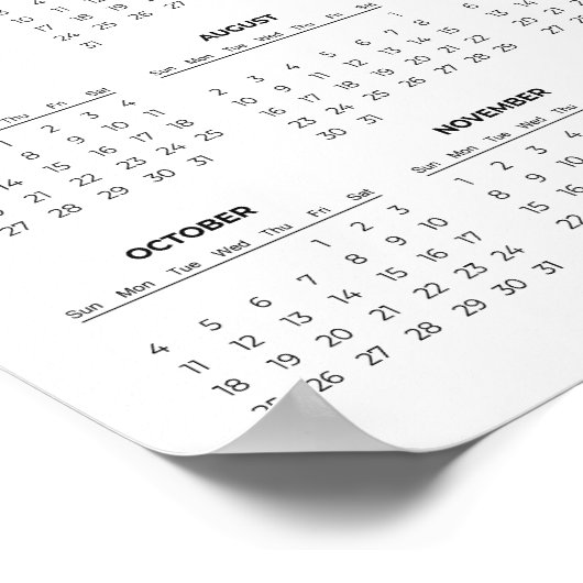 Create Your Own 2026 Company Calendar |  ポスター (角)