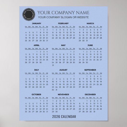 Create Your Own 2026 Company Calendar |  ポスター (正面)