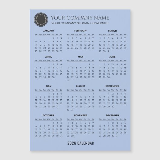 Create Your Own 2026 Company Calendar | Magnet (正面)