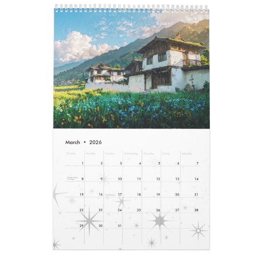 Create Your Own 2026 Photo Calendar カレンダー (3月 2026)