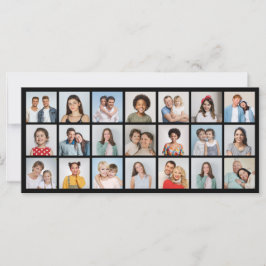 Create Your Own 21 Photo Collage Editable Color カード