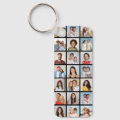 Create Your Own 21 Photo Collage Editable Color キーホルダー (正面)