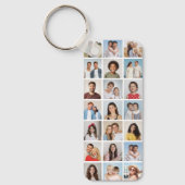 Create Your Own 21 Photo Collage Editable Color キーホルダー (正面)