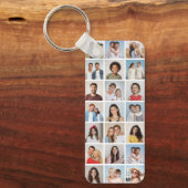 Create Your Own 21 Photo Collage Editable Color キーホルダー (正面)