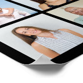 Create Your Own 21 Photo Collage Editable Color  ポスター (角)