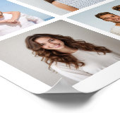 Create Your Own 21 Photo Collage Editable Color  ポスター (角)