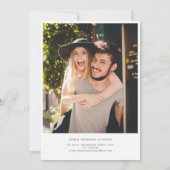 Create Your Own 2 Photo Wedding Save the Date Card セーブザデート (裏面)