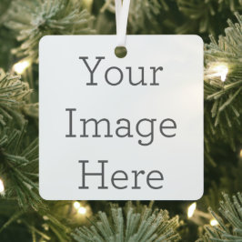 Create Your Own 3” x 3” Aluminum Square Ornament メタルオーナメント
