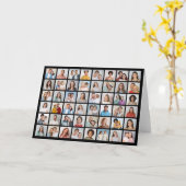 Create Your Own 48 Photo Collage Greeting カード (黄色い花)