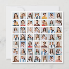 Create Your Own 49 Photo Collage Greeting カード