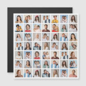 Create Your Own 49 Photo Collage Magnetic Card (正面/裏面)