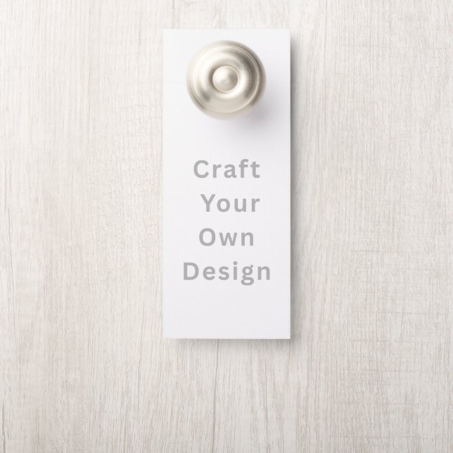 Create Your Own | 4.25" x 11" Custom Door Hanger  ドアノブサイン (ノブ)