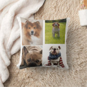 Create Your Own 4 Pet Photo Collage クッション (ブランケット)