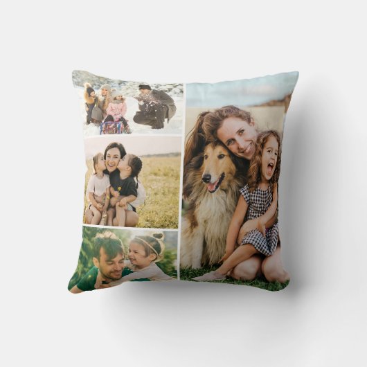 Create Your Own 4 Photo Collage クッション (裏面)
