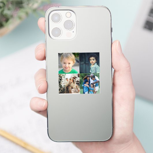 Create Your Own 4 Photo Collage シール (スマートフォン)