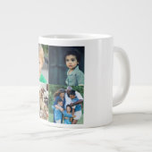 Create Your Own 4 Photo Collage ジャンボコーヒーマグカップ (正面右)