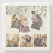 Create Your Own 4 Photo Collage ストーンコースター (正面)