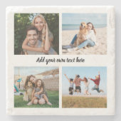 Create Your Own 4 Photo Collage ストーンコースター (正面)