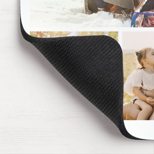 Create Your Own 4 Photo Collage マウスパッド (コーナー)